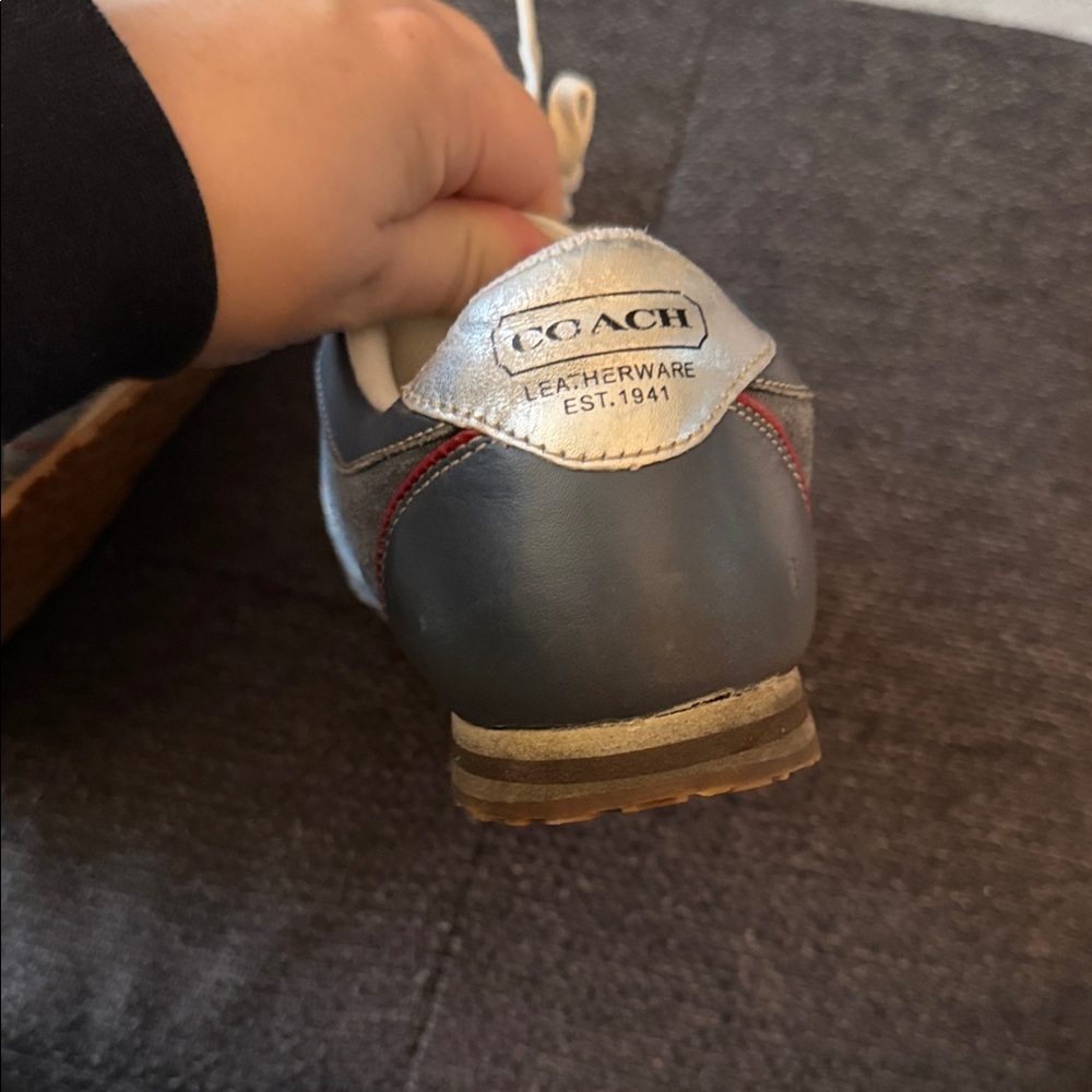 Coach Women's Sneakers in Gray and Yellow - Picture 3 of 4